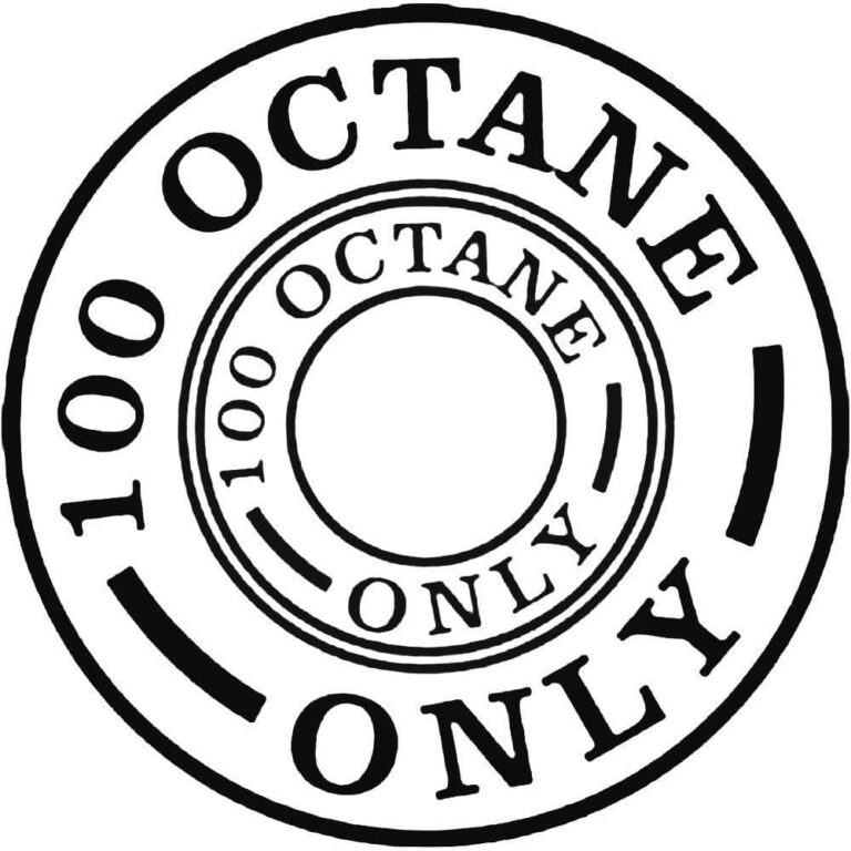 100 Octane Only Decal Vinyl Sticker