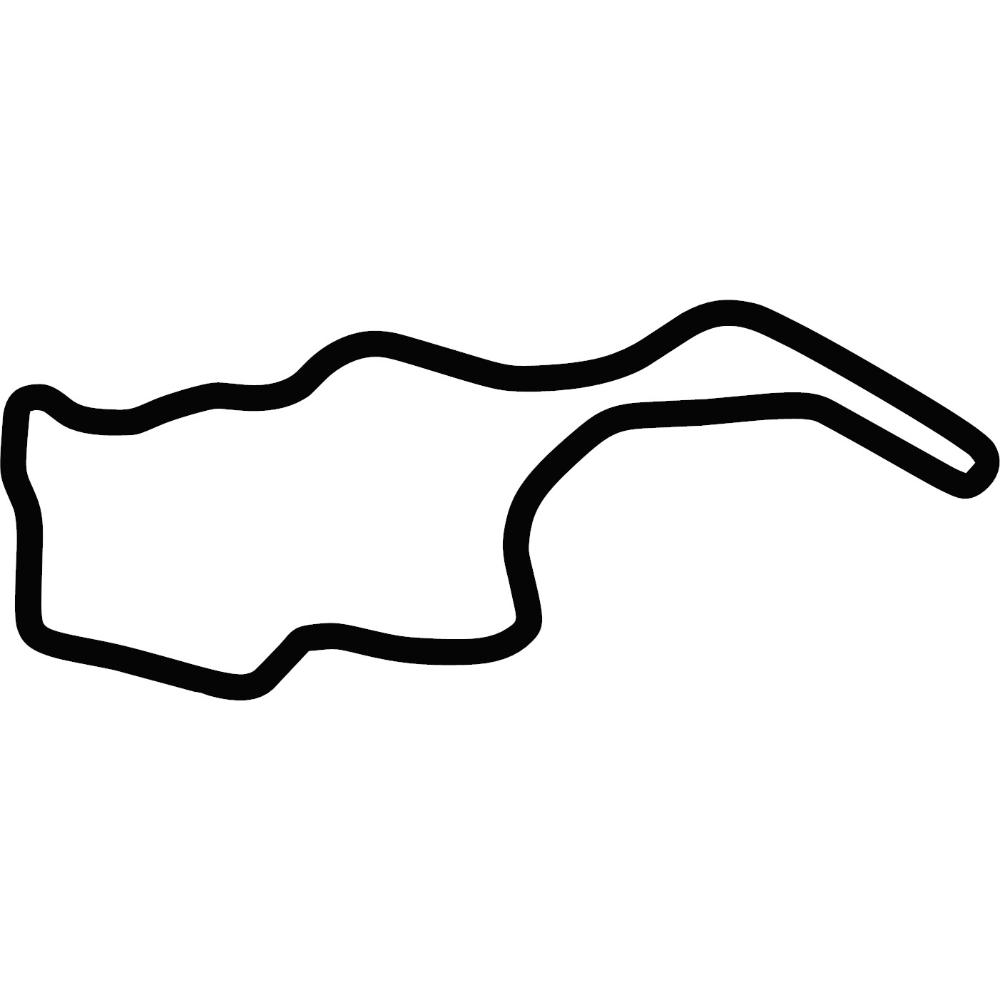 Sonoma Raceway Nascar Course Decal