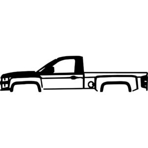 Chevy Silverado Silhouette Decal