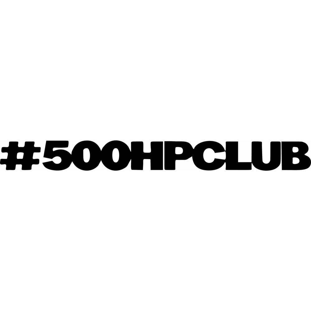 #500HPCLUB Decal