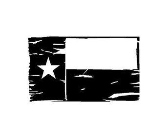 Tattered Texas Flag Decal