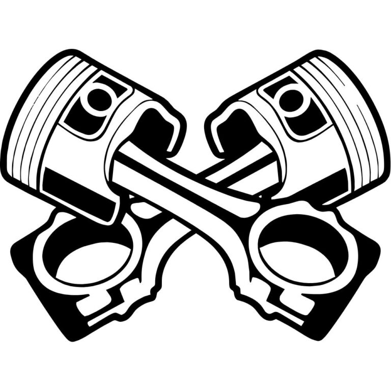 Crossed Pistons Decal