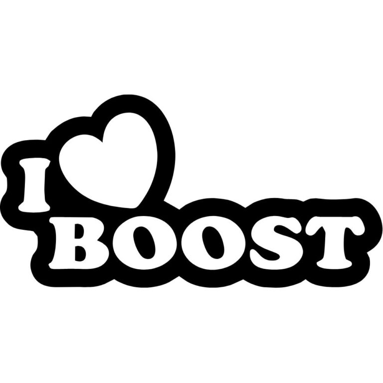 I Love Boost Decal