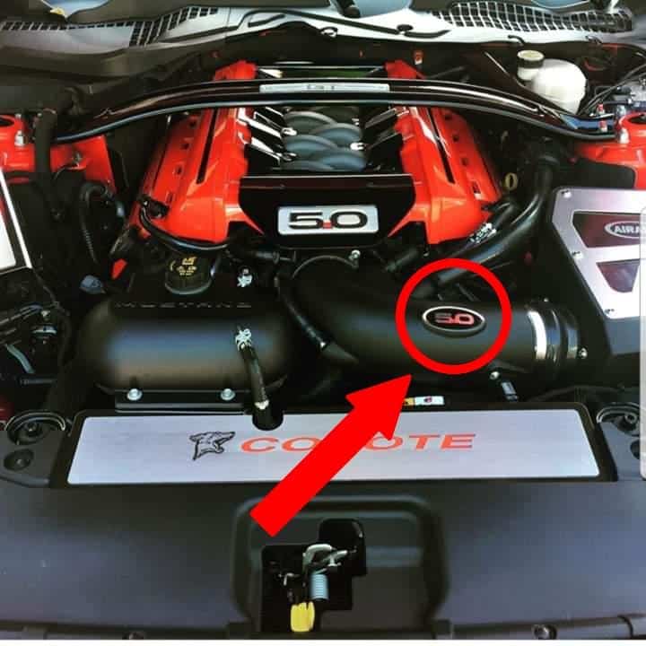 Airaid Cold Air Intake 3D Domed Badge 5.0 Mustang