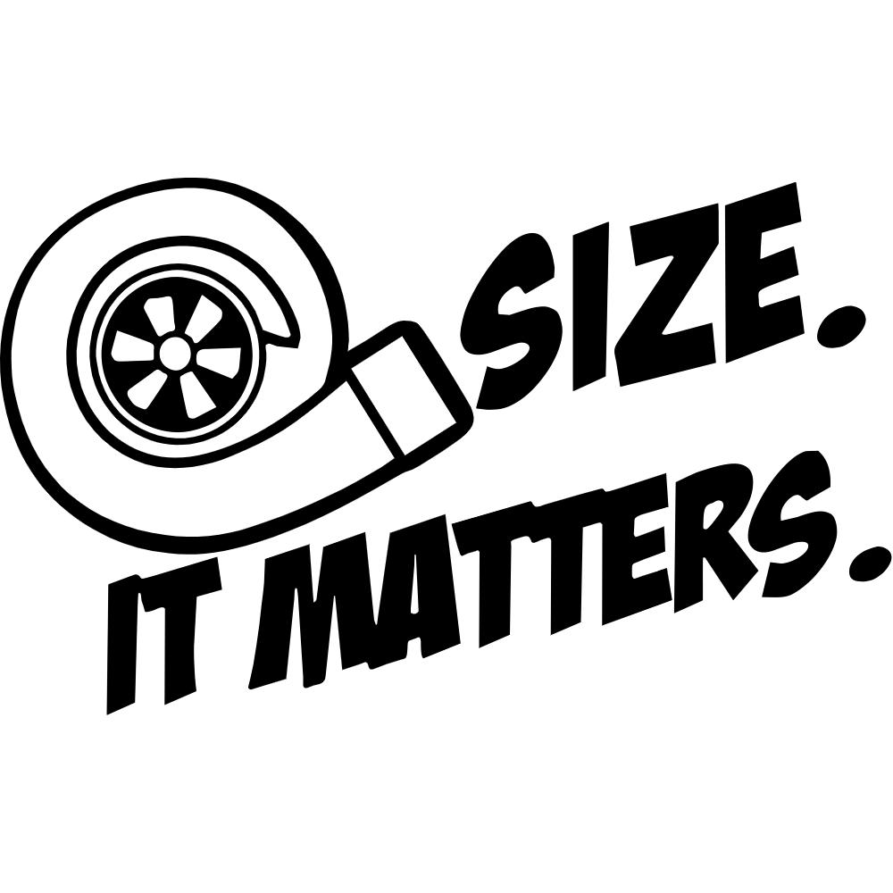 Size It Matters Turbo Decal