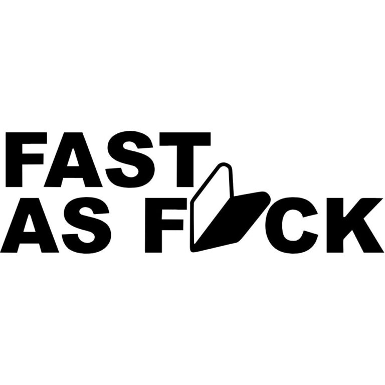 Fast As Fuck JDM Decal