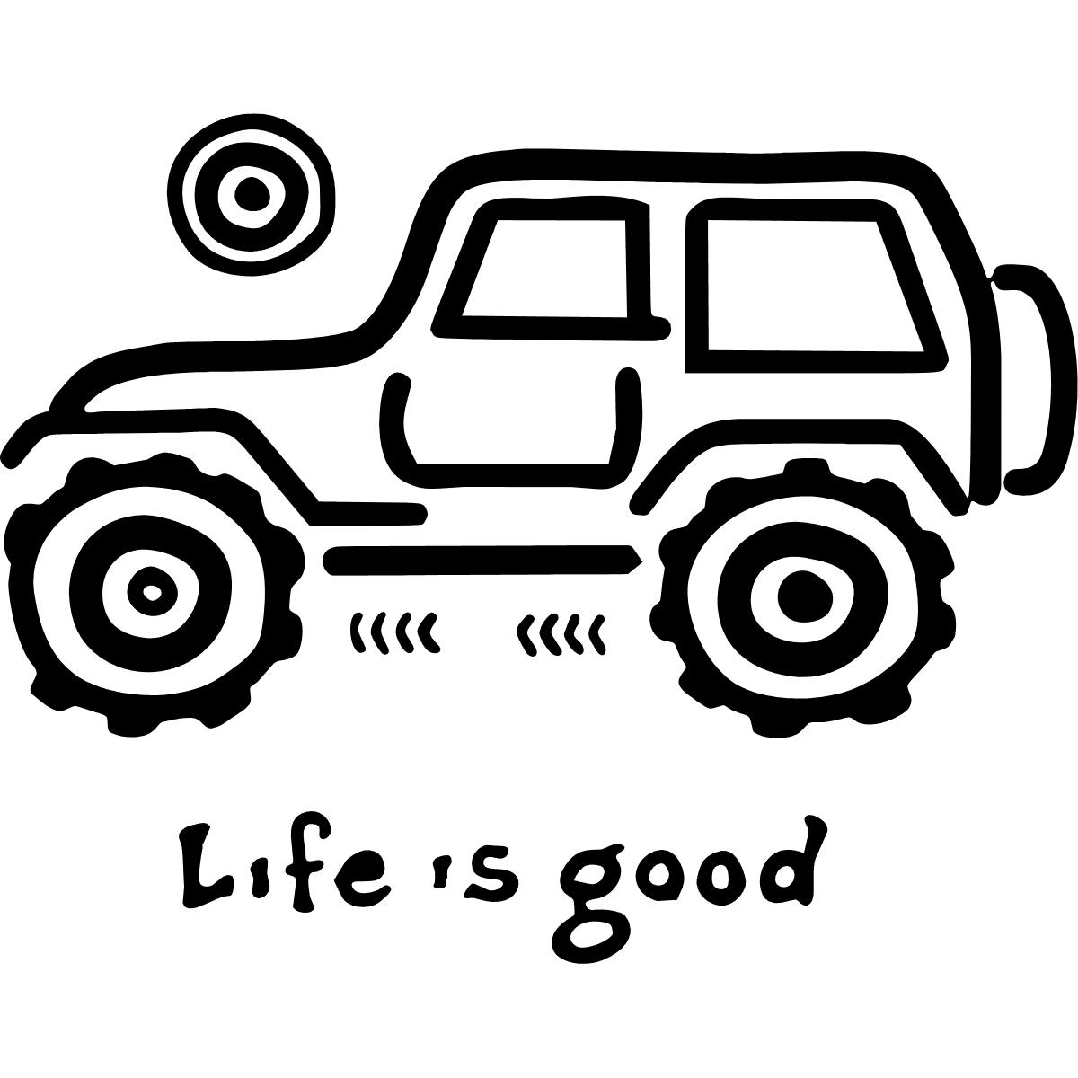 Jeep Life is Good Decal