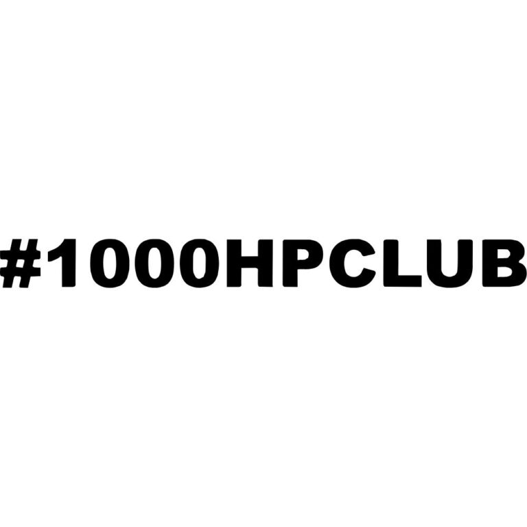 #1000HPCLUB Decal