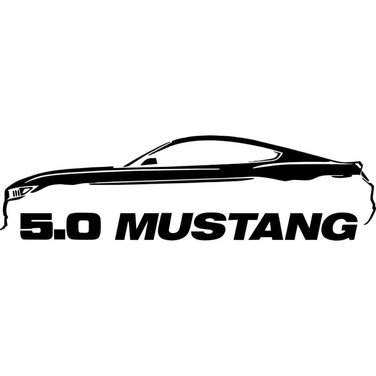 Ford Mustang Silhouette Decal