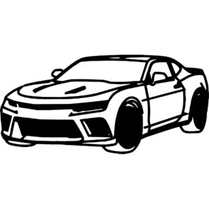 6th Gen Camaro Silhouette Decal