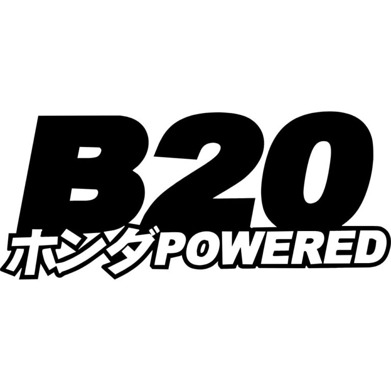 B20 Powered Decal