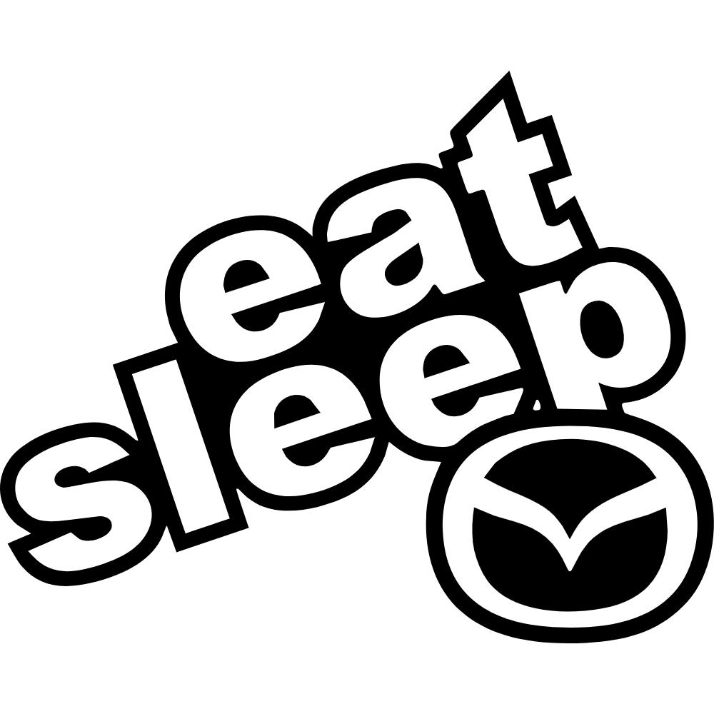 Eat Sleep Mazda Decal