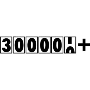 300000 Mile Club Decal