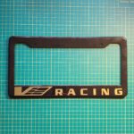 Cadillac V Racing Carbon Fiber Style License Plate Frame