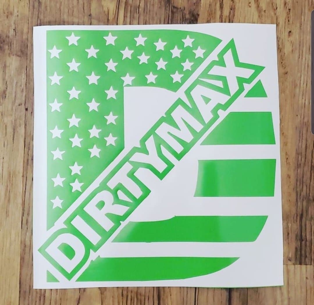 Dirtymax American Flag Decal