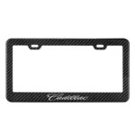 Cadillac Carbon Fiber Style License Plate Frame