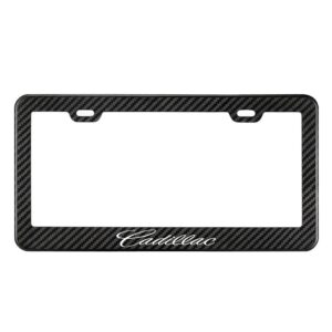 Cadillac Carbon Fiber Style License Plate Frame