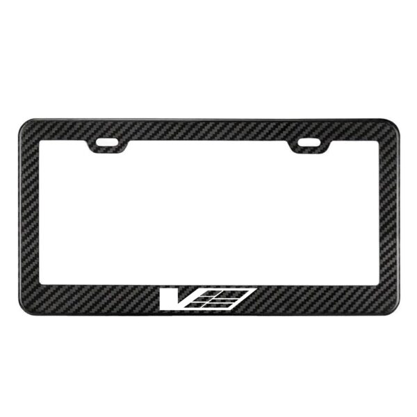 Cadillac CTS-V ATS-V Carbon Fiber Style License Plate Frame