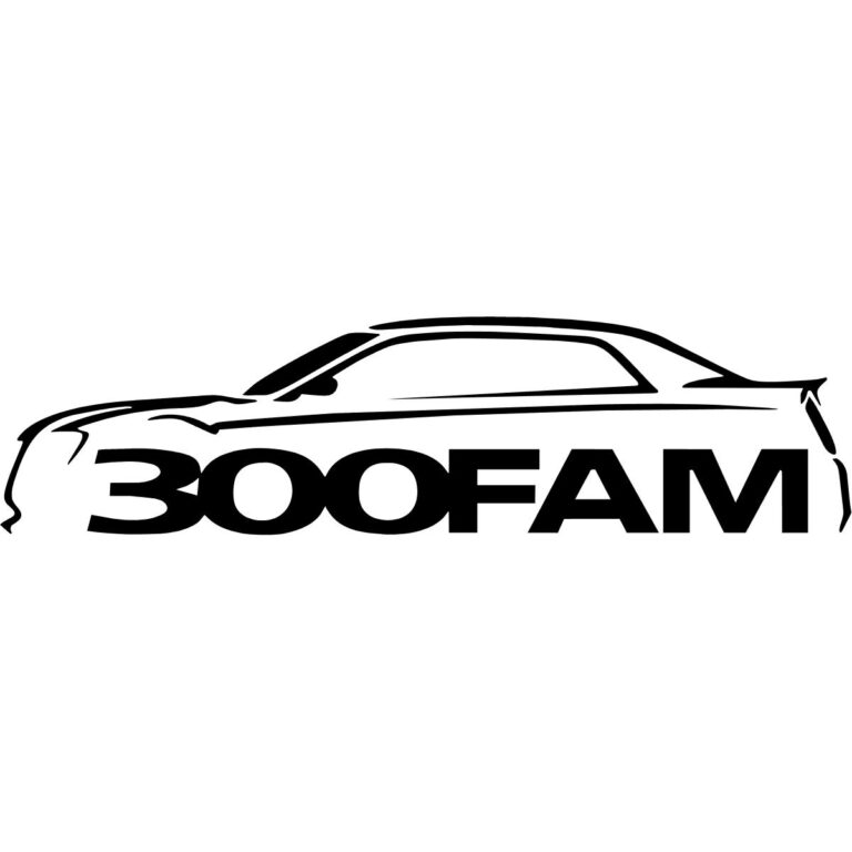 300 Fam Chrysler Silhouette Decal