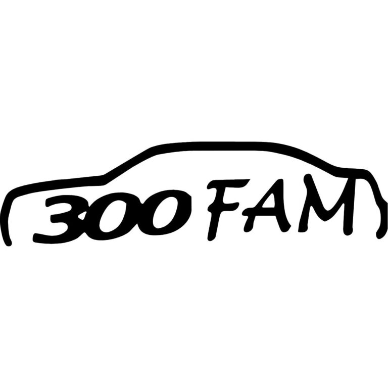 300 Fam Chrysler Silhouette Decal