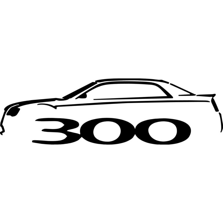 Chrysler 300 Silhouette Decal