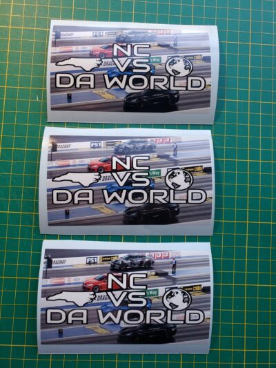 NC VS DA WORLD Decal