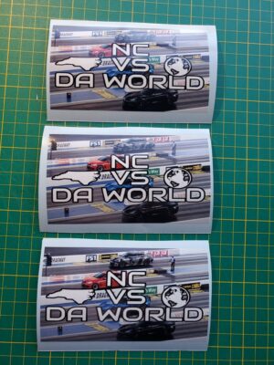 NC VS DA WORLD Decal