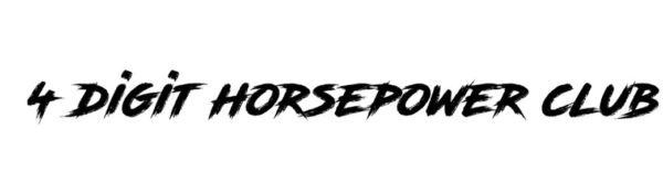 4 Digit Horsepower Club 4DHP Decal