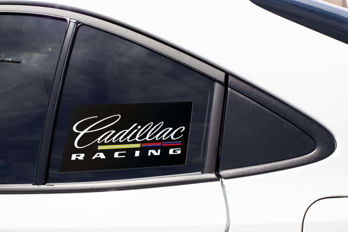 Cadillac Racing Black Decal sticker