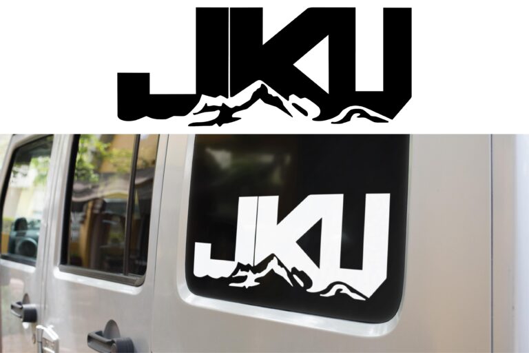 Jeep JKU Mountains Decal sticker