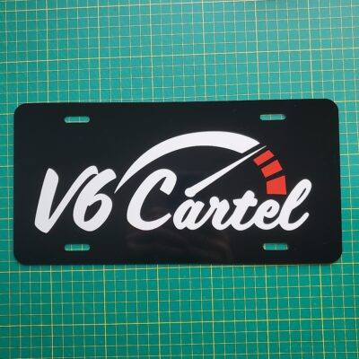 V6 Cartel License Plate