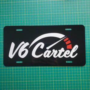 V6 Cartel License Plate