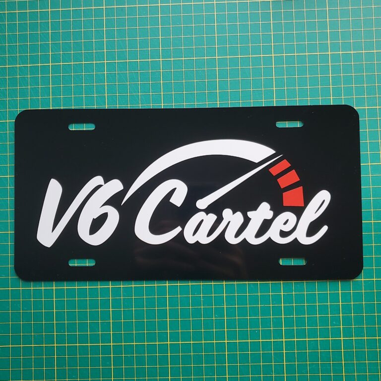 V6 Cartel License Plate