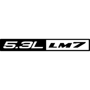 5.3 LM7 Chevy Decal sticker