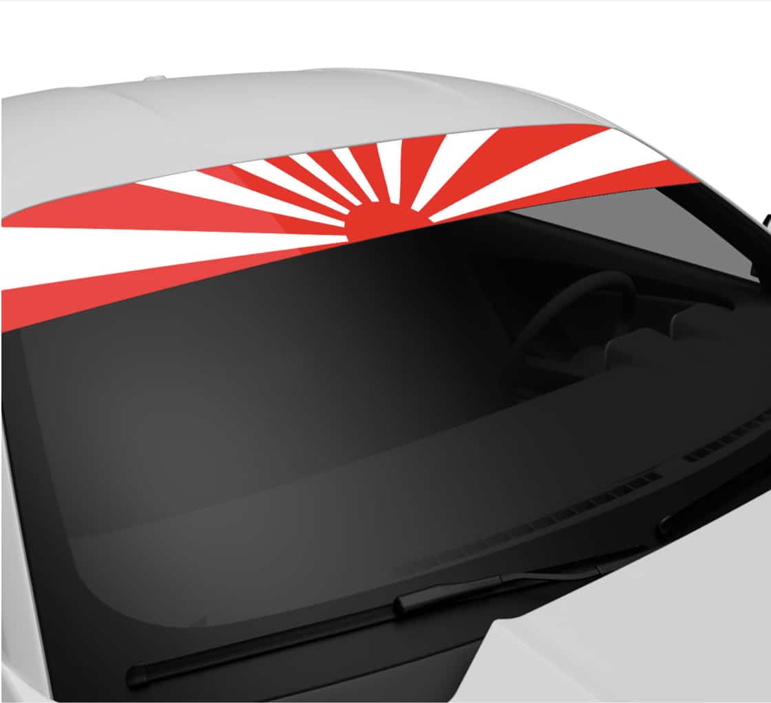 Rising Sun Windshield Banner Sun Strip