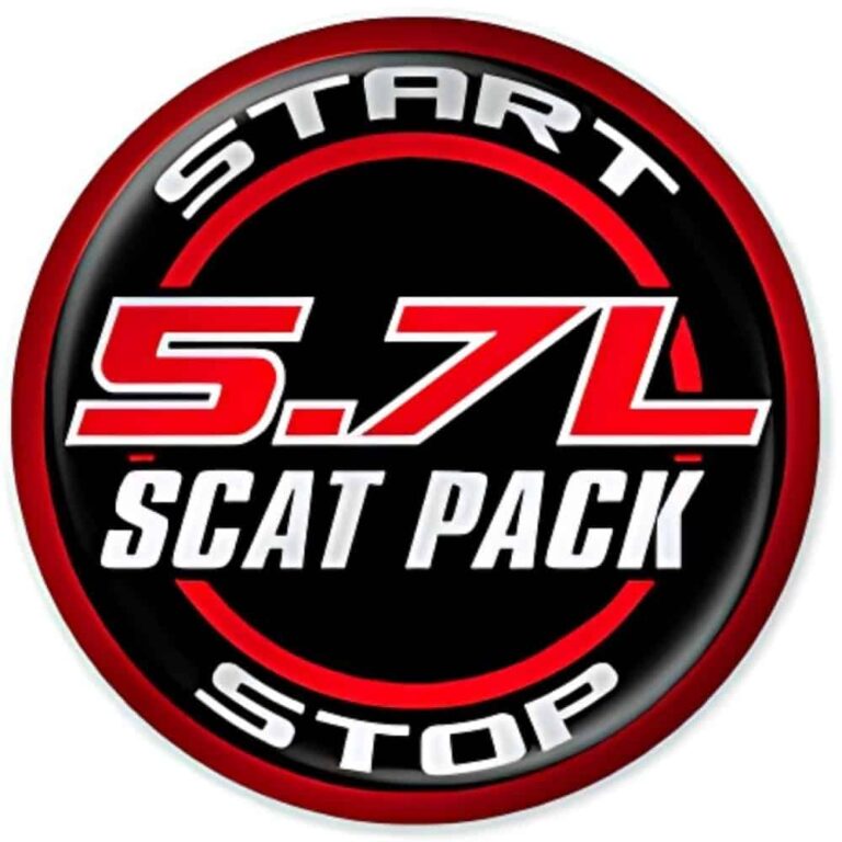 5.7 Scat pack Push To Start Button Overlay