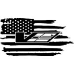 Cadillac CTS-V ATS-V American Flag Decal