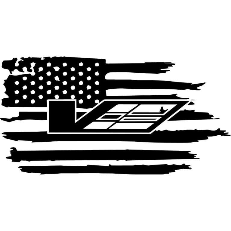 Cadillac CTS-V ATS-V American Flag Decal