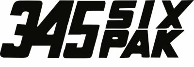 Dodge 345 Six Pak Decals (2) 11 Inch
