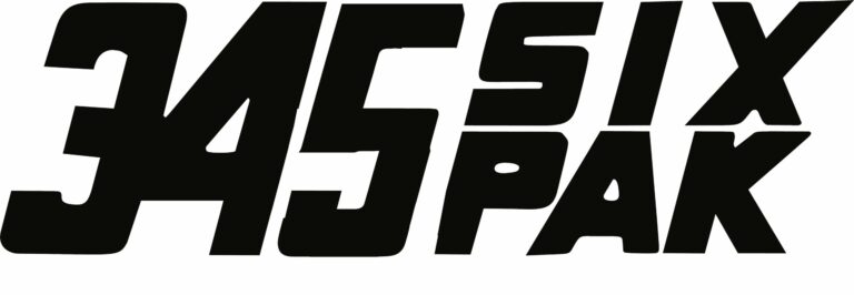 Dodge 345 Six Pak Decals (2) 11 Inch