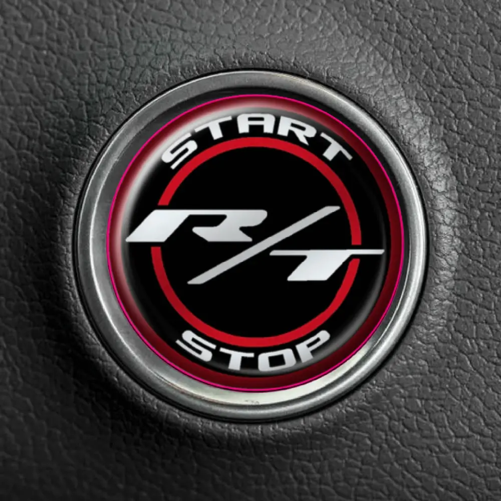 Dodge RT R/T Push To Start Button Overlay