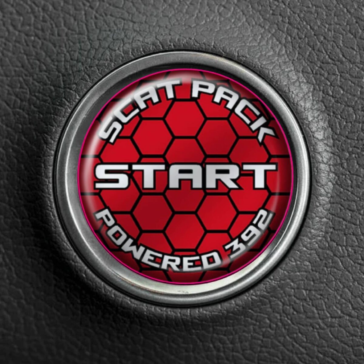 Scatpack Honeycomb Push To Start Button Overlay