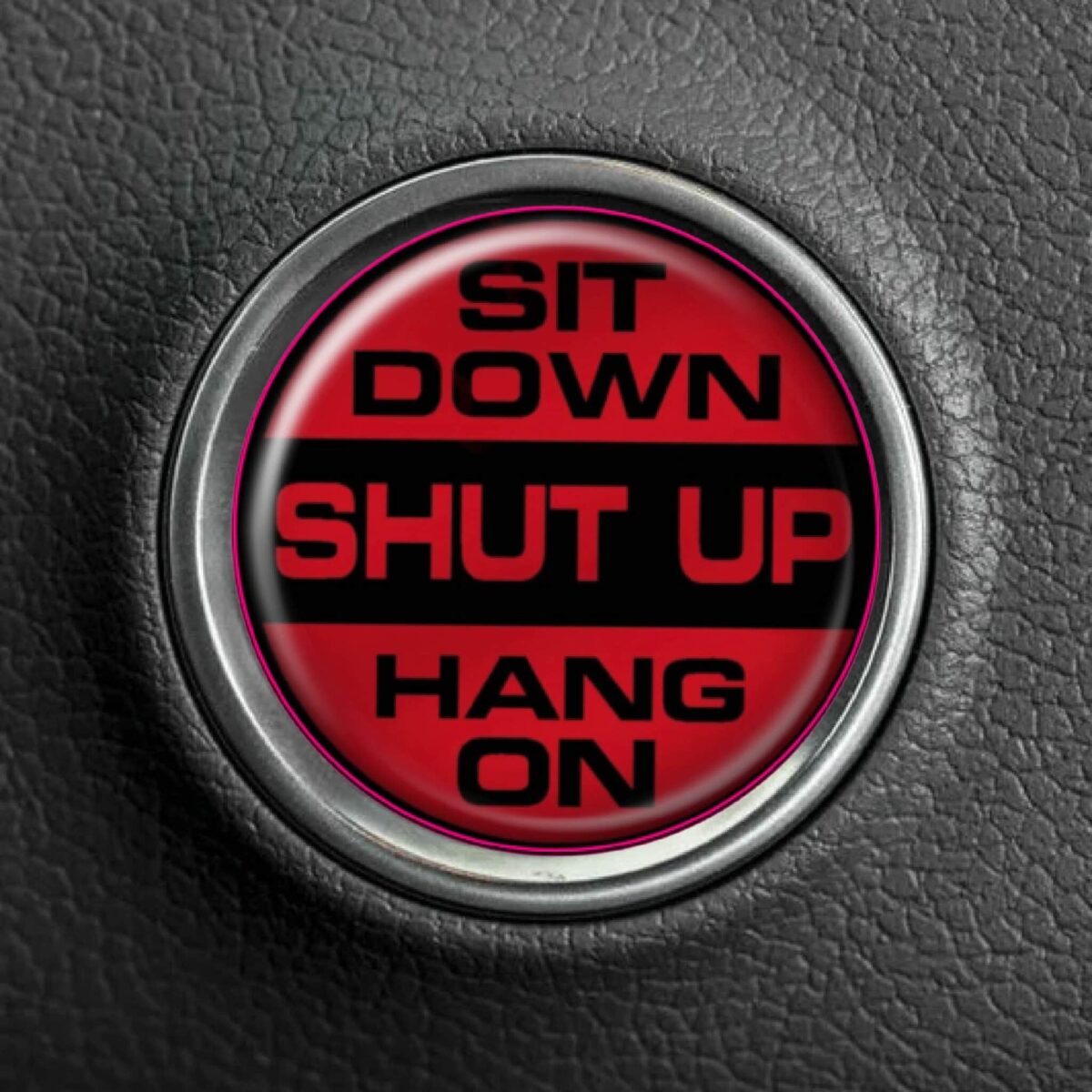 Sit Down Shut Up Hang On Push To Start Button Overlay