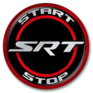 SRT Push To Start Button Overlay Badge
