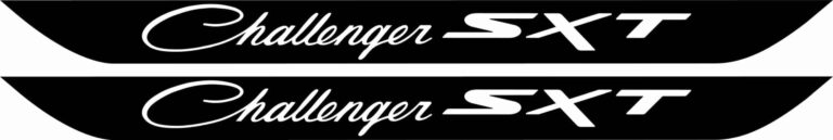 Challenger SXT Door Sill Decals