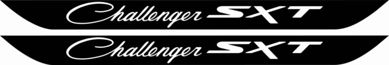 Challenger SXT Door Sill Decals