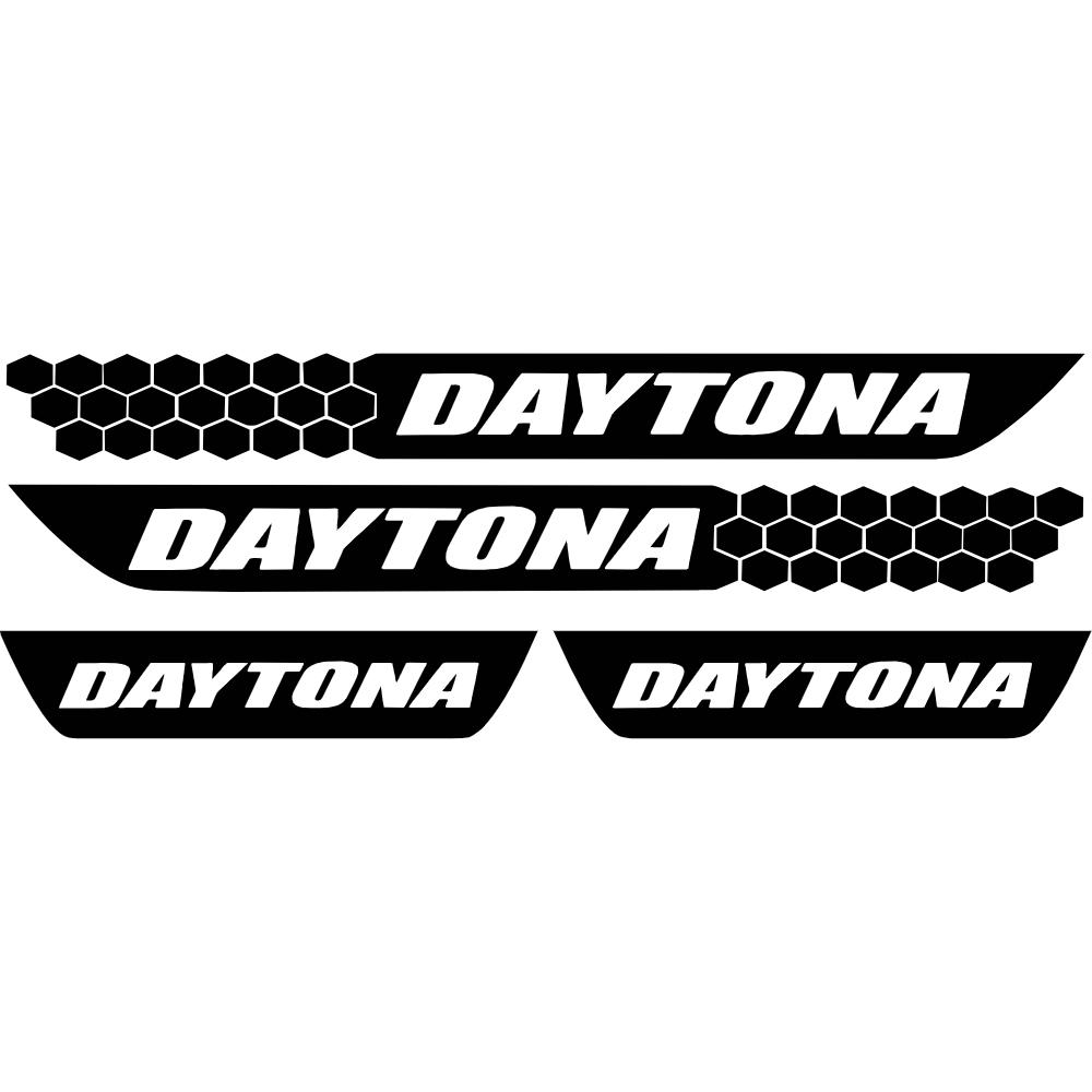Dodge Charger Daytona Honeycomb Door Sill Overlay Decals