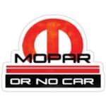Mopar Or No Car Decal