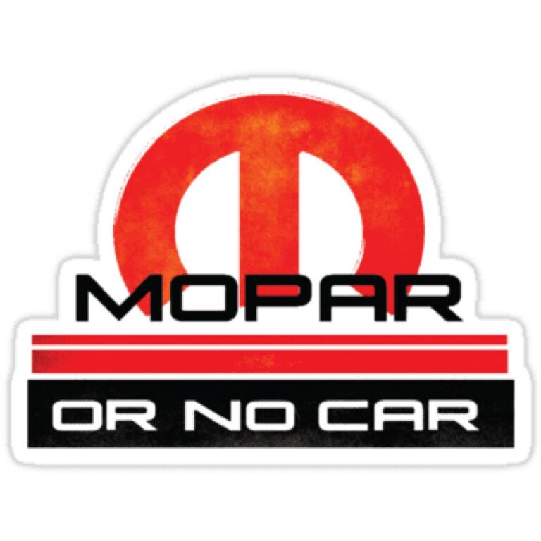 Mopar Or No Car Decal