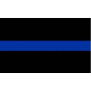 Thin Blue Line Police Flag Decal